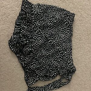 Black and White Polka Dot Skirt
